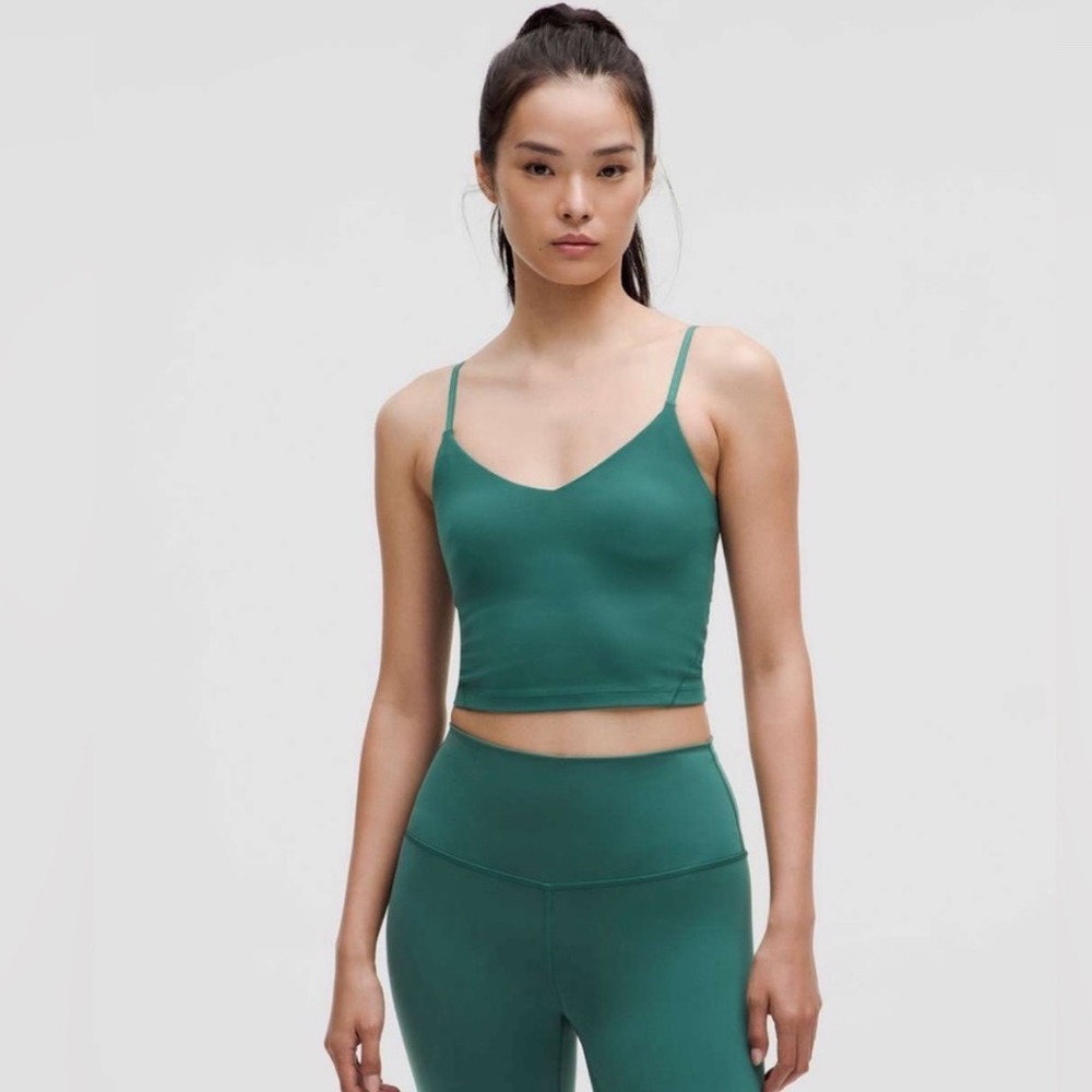 Lululemon Align Tank Cropped Cami Top Size 4 Storm Teal